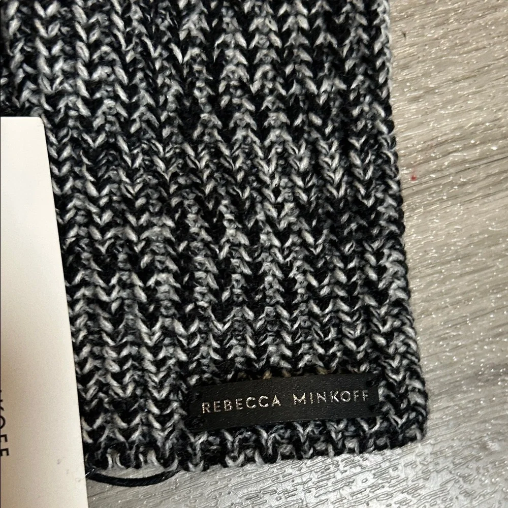 Rebecca Minkoff Monochrome Knit Beanie and Headband Set